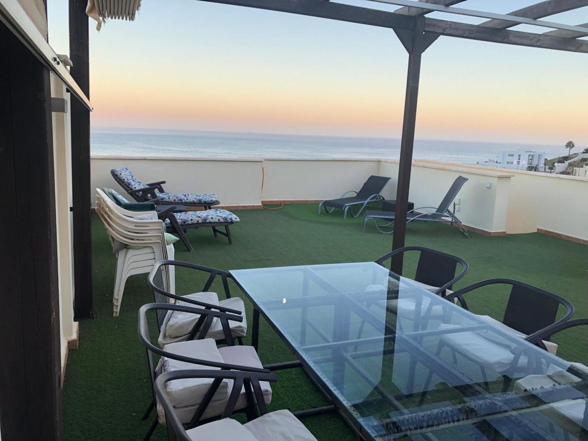 Ático duplex en Benalmádena vistas al mar y montaña dos habitaciones Esterno foto